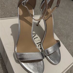 Lauren Ralph Lauren Silver Heels